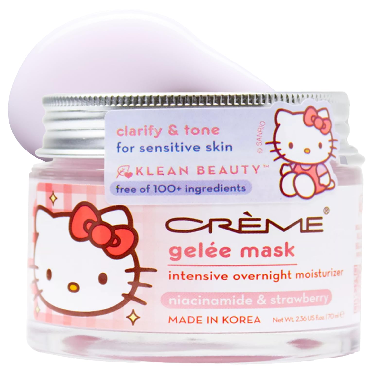 Amazon.com : The Crème Shop Hello Kitty Klean Beauty™ Gelée Mask